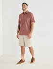 Kauri Trail Base Stretch Short Sleeve Shirt, Rust product photo View 03 S
