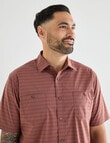 Kauri Trail Base Stretch Short Sleeve Shirt, Rust product photo View 04 S