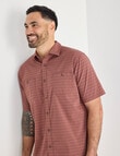 Kauri Trail Base Stretch Short Sleeve Shirt, Rust product photo