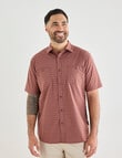 Kauri Trail Base Stretch Short Sleeve Shirt, Rust product photo View 05 S