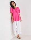 Ella J Shirred Top, Pink product photo View 03 S