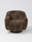 LUCA Furniture Paddy Swivel Chair, Brown product photo View 02 S