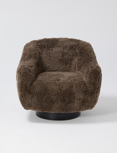LUCA Furniture Paddy Swivel Chair, Brown product photo View 02 L