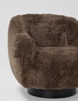 LUCA Furniture Paddy Swivel Chair, Brown product photo View 04 S
