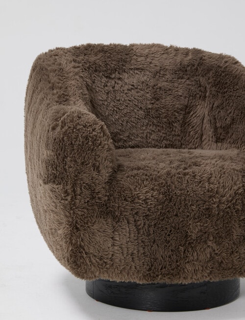 LUCA Furniture Paddy Swivel Chair, Brown product photo View 04 L