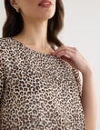 Oliver Black Double Layer Top, Animal Print product photo View 04 S