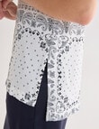 Oliver Black Scarf Print Shirt, Paisley Print product photo View 05 S