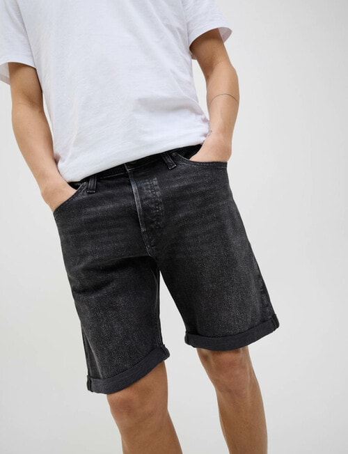 Jack & Jones Rick Original Shorts, Black Denim product photo View 04 L