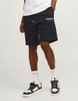 Jack & Jones Kane Vesterbro Sweat Shorts, Black product photo View 03 S