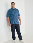 Gasoline King size Ditsy Floral Shirt, Blue product photo View 03 S