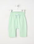 Little Bundle Essentials Stretch Cotton Pant, Green & White product photo