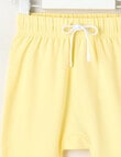 Little Bundle Essentials Stretch Cotton Pant, Yellow & White product photo View 02 S
