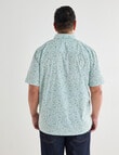 Gasoline King size Ditsy Floral Shirt, White & Green product photo View 02 S