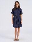 Vero Moda Ivy Short Shirt Dress, Dark Sapphire product photo