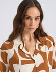 Vero Moda Geo 2/4 Shirt, Caramel product photo View 05 S