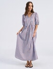 Vero Moda Isla Tie Ankle Dress, Blue Stripe product photo