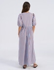 Vero Moda Isla Tie Ankle Dress, Blue Stripe product photo View 02 S