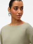 Vero Moda Jemma Boatneck Knit Top, Seagrass product photo View 04 S