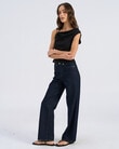 Vero Moda Allison Waterfall Top, Black product photo View 04 S