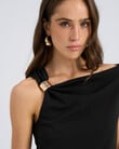 Vero Moda Allison Waterfall Top, Black product photo View 05 S