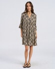 Vero Moda Dicthe Printed Cotton Tunic Dress, Cream product photo