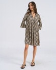 Vero Moda Dicthe Printed Cotton Tunic Dress, Cream product photo View 05 S