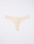 Acapella Hazel Lace Trim G-String Brief, Ivory product photo View 02 S