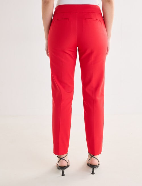 Oliver Black Slim Ankle Grazer Pant, Red product photo View 02 L