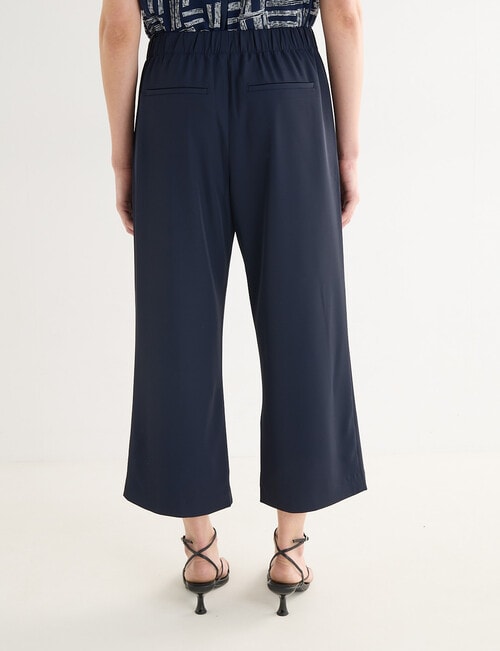 Oliver Black Dress Culotte Pants, Midnight product photo View 02 L