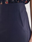 Oliver Black Bengaline Pencil Skirt, French Navy product photo View 04 S