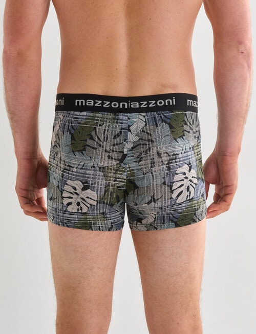 Mazzoni Viscose Rayon From Bamboo Trunk, 2-Pack, Monstera Check & Plain Black product photo View 03 L