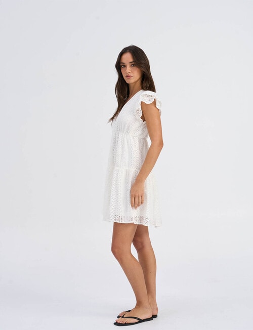 ONLY Helena Cotton Lace Dress, Cloud Dancer product photo View 05 L
