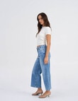 ONLY Madison Blush Crop Pant, Light Blue Denim product photo View 05 S