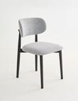 LUCA Furniture Leni Dining Chair, Grey/Black product photo