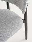 LUCA Furniture Leni Dining Chair, Grey/Black product photo View 07 S