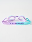 Wavetribe Mermazing Goggle, Turquoise & Lilac product photo View 02 S