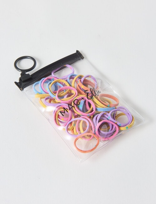 Mac & Ellie Mini Hair Ties, 60-Piece, Purple product photo View 04 L