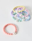 Mac & Ellie Bobble Hair Ties, 6-Piece, Pink product photo
