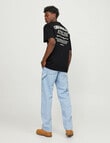 Jack & Jones Santorini Back Tee, Black product photo View 02 S