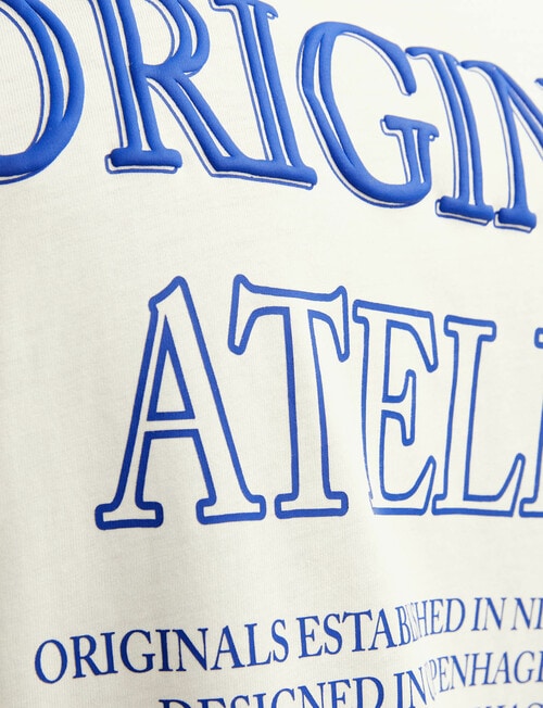 Jack & Jones Santorini Back Tee, Buttercream product photo View 06 L