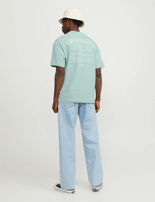 Jack & Jones Santorini Back Tee, Grey Mist product photo View 03 L