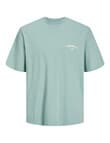 Jack & Jones Santorini Back Tee, Grey Mist product photo View 08 S