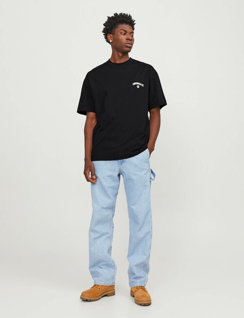 Jack & Jones Santorini Back Tee, Black product photo