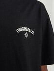 Jack & Jones Santorini Back Tee, Black product photo View 06 S