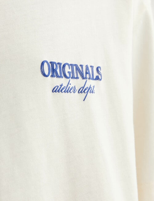 Jack & Jones Santorini Back Tee, Buttercream product photo View 04 L
