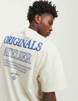 Jack & Jones Santorini Back Tee, Buttercream product photo View 05 S