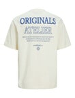 Jack & Jones Santorini Back Tee, Buttercream product photo View 07 S
