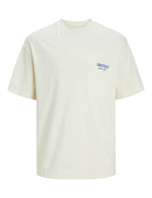 Jack & Jones Santorini Back Tee, Buttercream product photo View 08 L