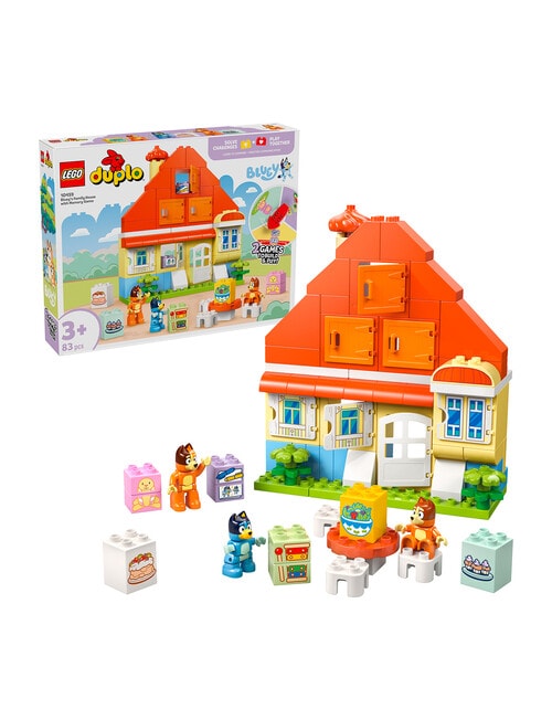LEGO DUPLO Bluey's Family House With Memory Game, 10459 product photo