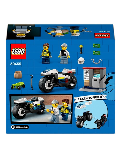 LEGO City Police Motorcycle Chase, 60455 product photo View 07 L